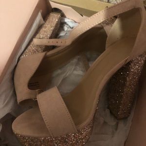 Glitter platform LULU heels